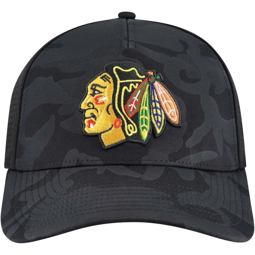 Chicago Blackhawks American Needle Valin Camo Super Tech Vented Adjustable Hat Sale