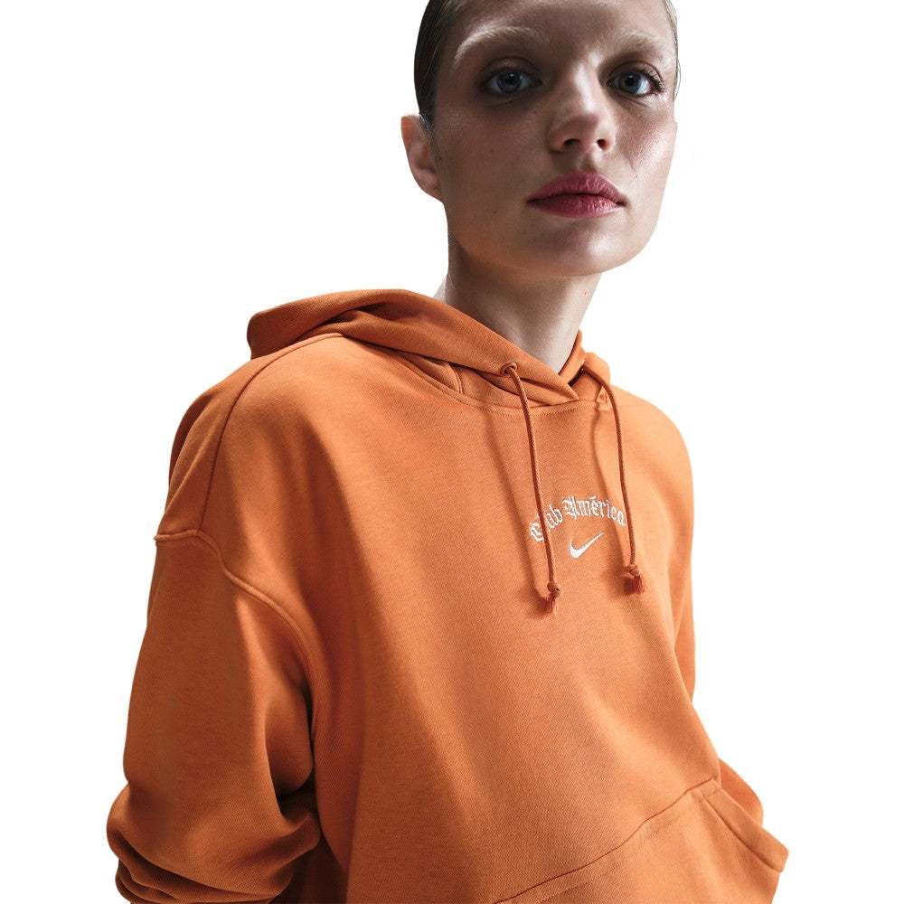 Club America Women's CA x CA Phoenix Fleece Pullover Hoodie Orange - Nike