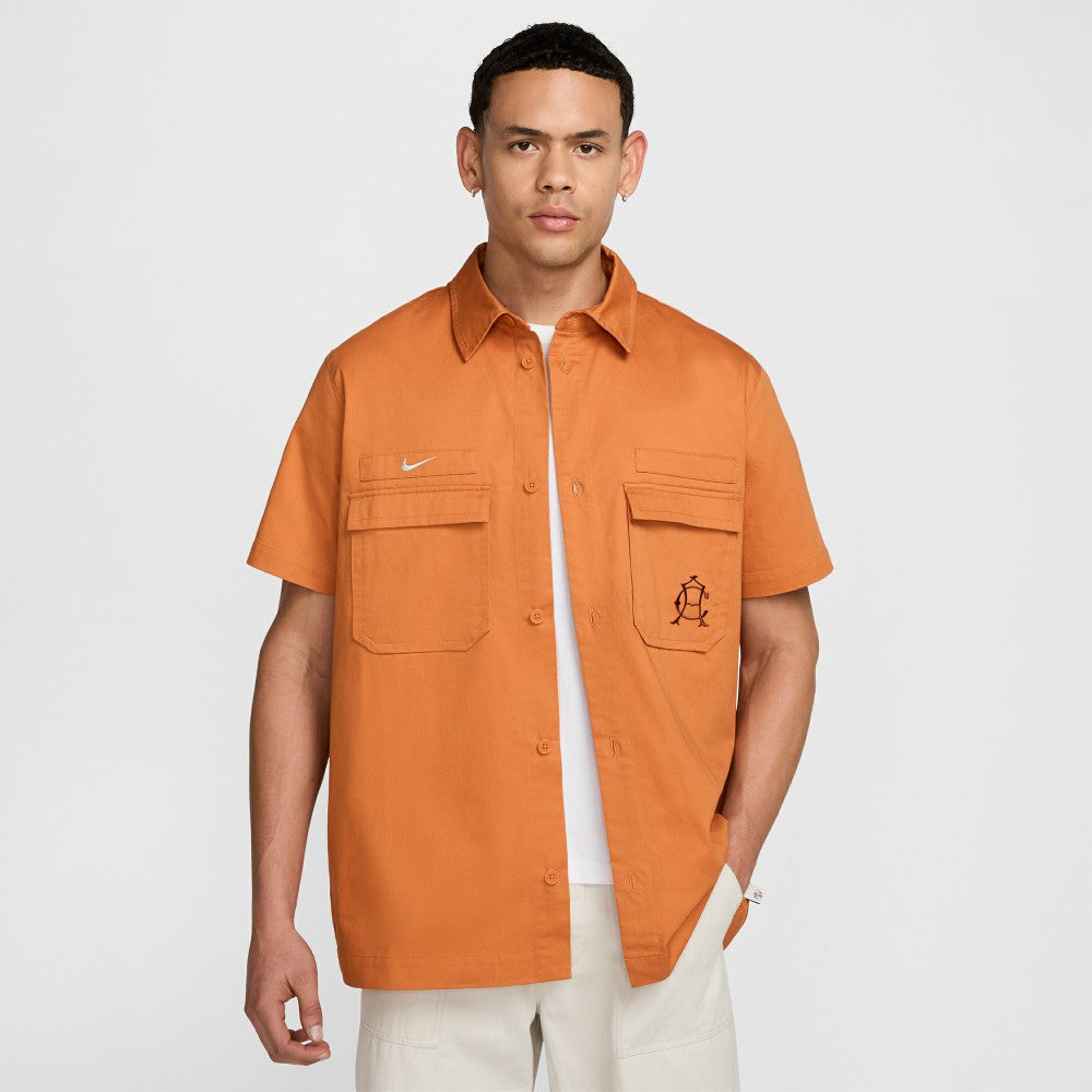Club America CA x CA Woven Button-Down Shirt Burnt Orange - Nike