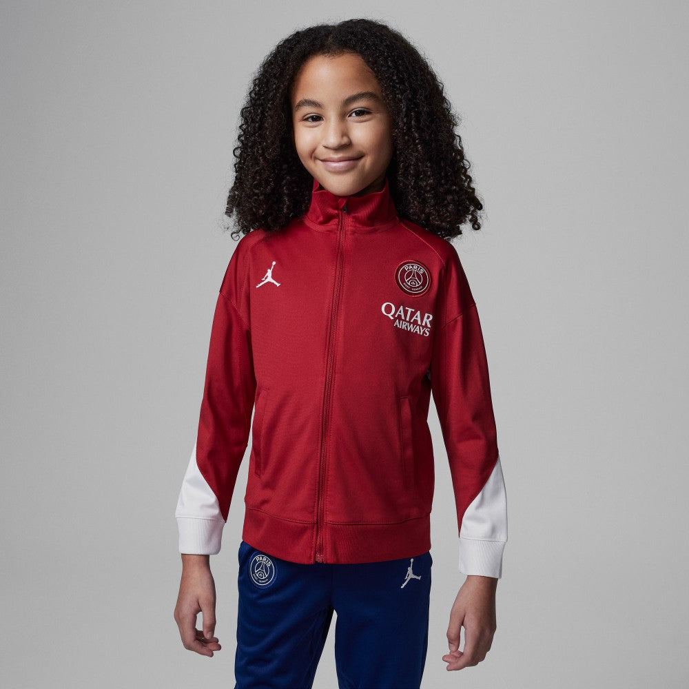 Paris Saint-Germain Jordan Brand Preschool 2024/25 Fourth Strike Full-Zip Track Suit Red - Jordan