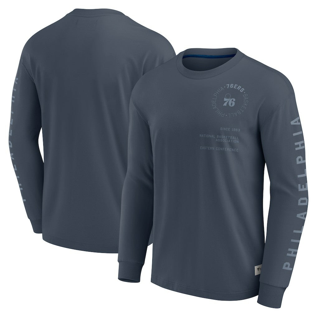 Philadelphia 76ers Elements Future Ground Tonal Info Long Sleeve T-Shirt Outlet