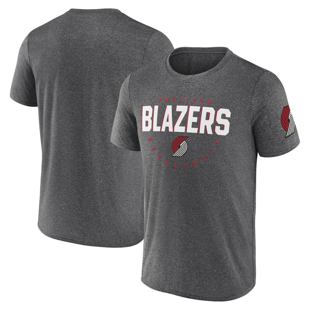 Portland Trail Blazers Logo Athletic Block Practice Performance T-Shirt Outlet
