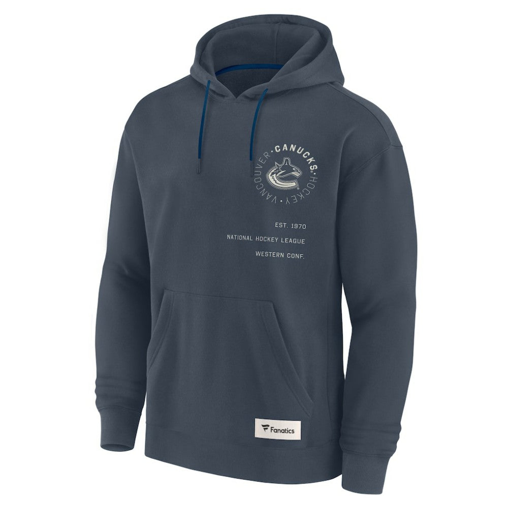 Vancouver Canucks Fanatics Future Ground Info Pullover Hoodie On Sale