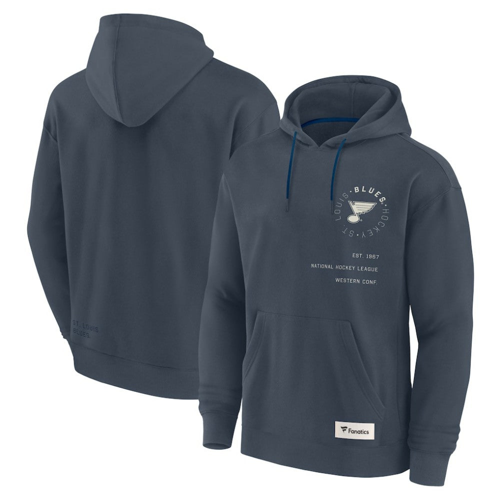 St. Louis Blues Fanatics Future Ground Info Pullover Hoodie Discount