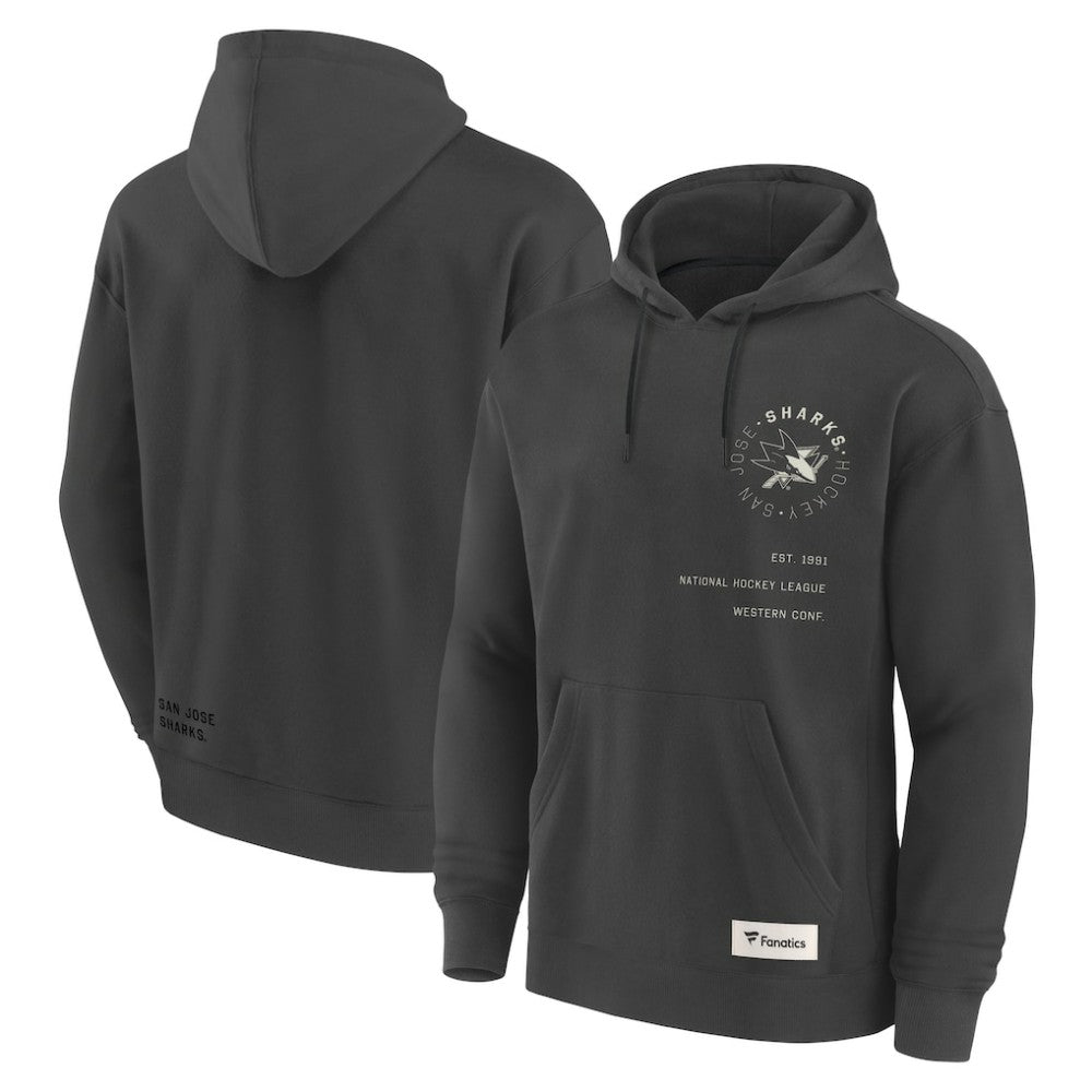San Jose Sharks Fanatics Future Ground Info Pullover Hoodie For Sale