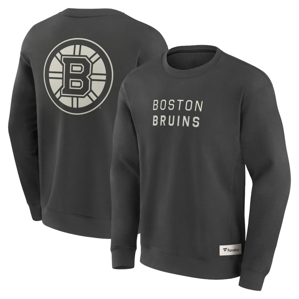 Boston Bruins Fanatics Elements Future Ground Lettering Pullover Sweatshirt Outlet