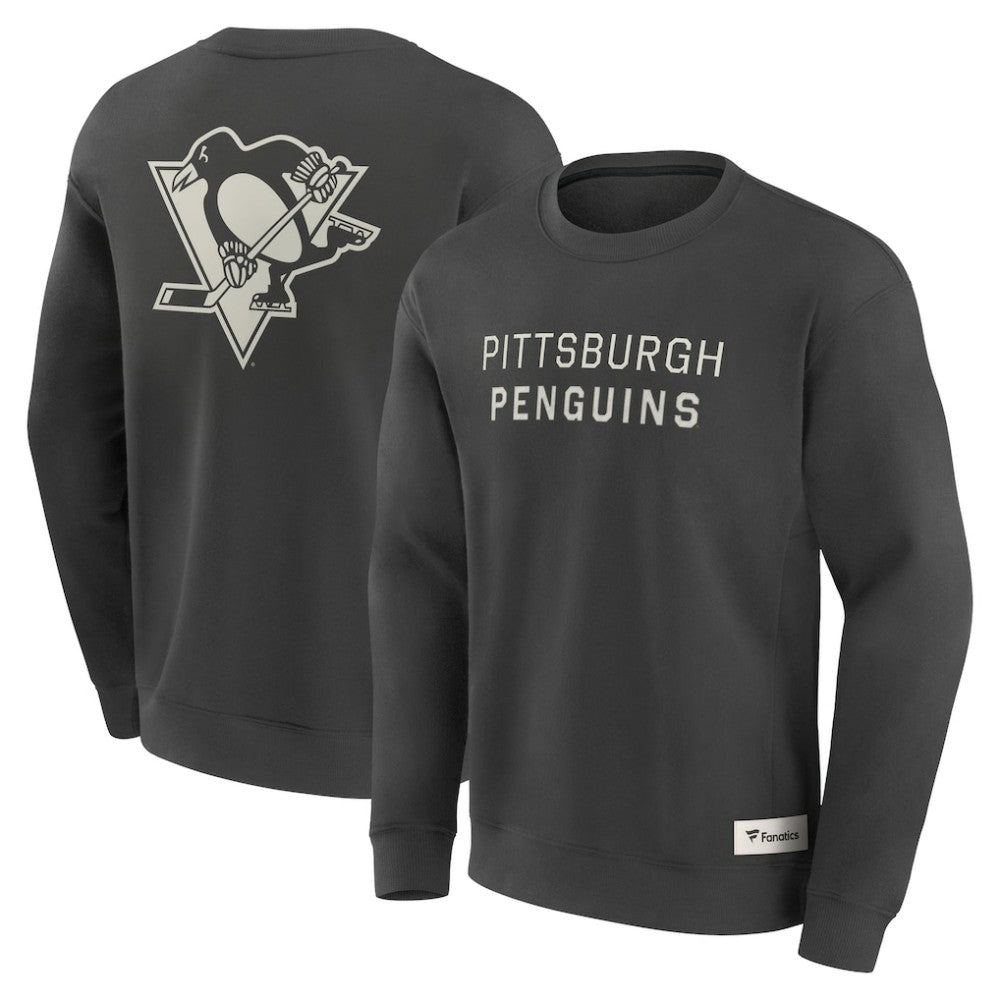 Pittsburgh Penguins Fanatics Elements Future Ground Lettering Pullover Sweatshirt On Sale