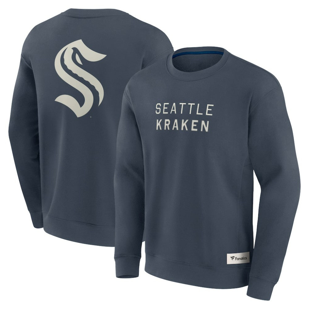 Seattle Kraken Fanatics Elements Future Ground Lettering Pullover Sweatshirt Discount
