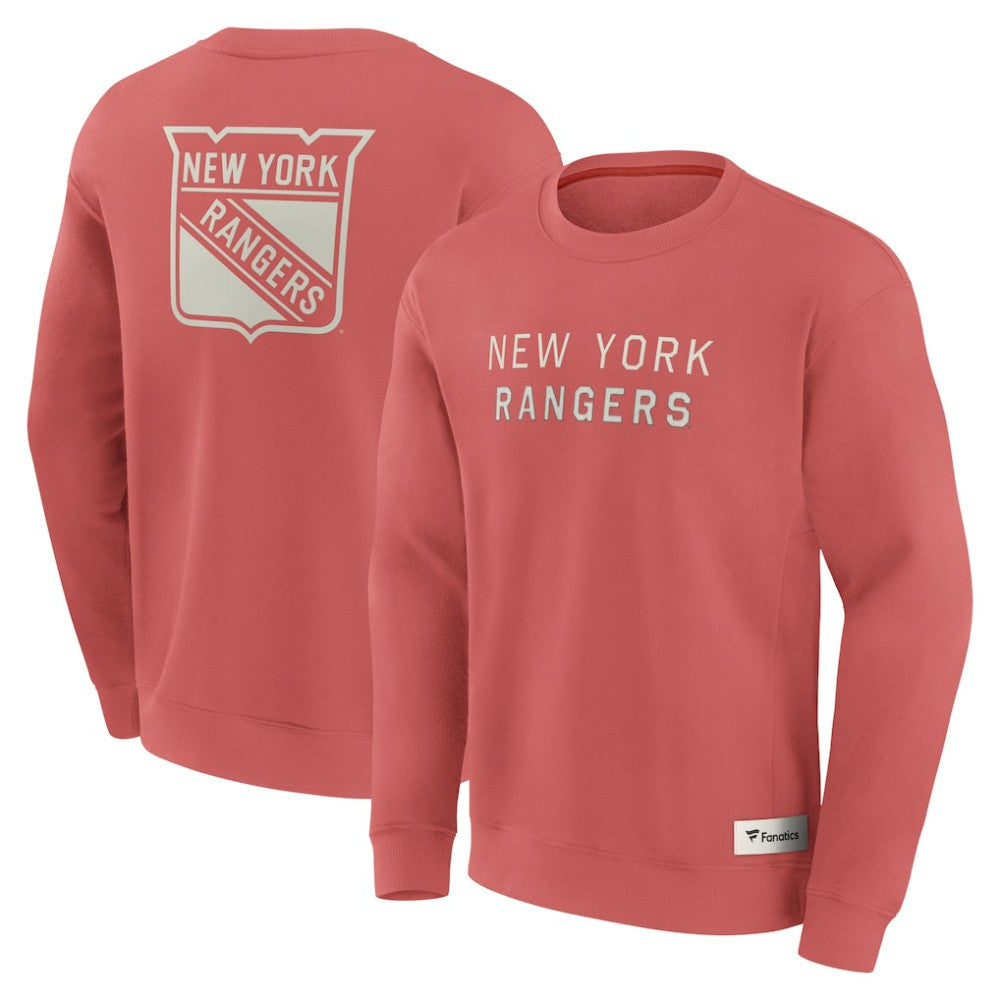 New York Rangers Fanatics Elements Future Ground Lettering Pullover Sweatshirt Outlet
