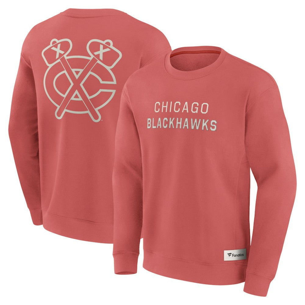 Chicago Blackhawks Fanatics Elements Future Ground Lettering Pullover Sweatshirt Outlet