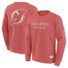 New Jersey Devils Fanatics Elements Future Ground Lettering Pullover Sweatshirt Discount