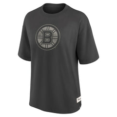 Boston Bruins Fanatics Women's Oversized Elements Raw Edge Future Ground T-Shirt For Sale