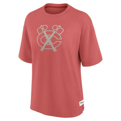 Chicago Blackhawks Fanatics Women's Oversized Elements Raw Edge Future Ground T-Shirt Online