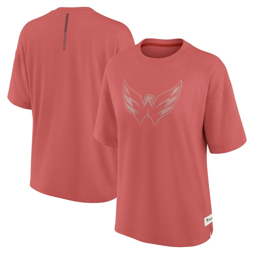 Washington Capitals Fanatics Women's Oversized Elements Raw Edge Future Ground T-Shirt Discount
