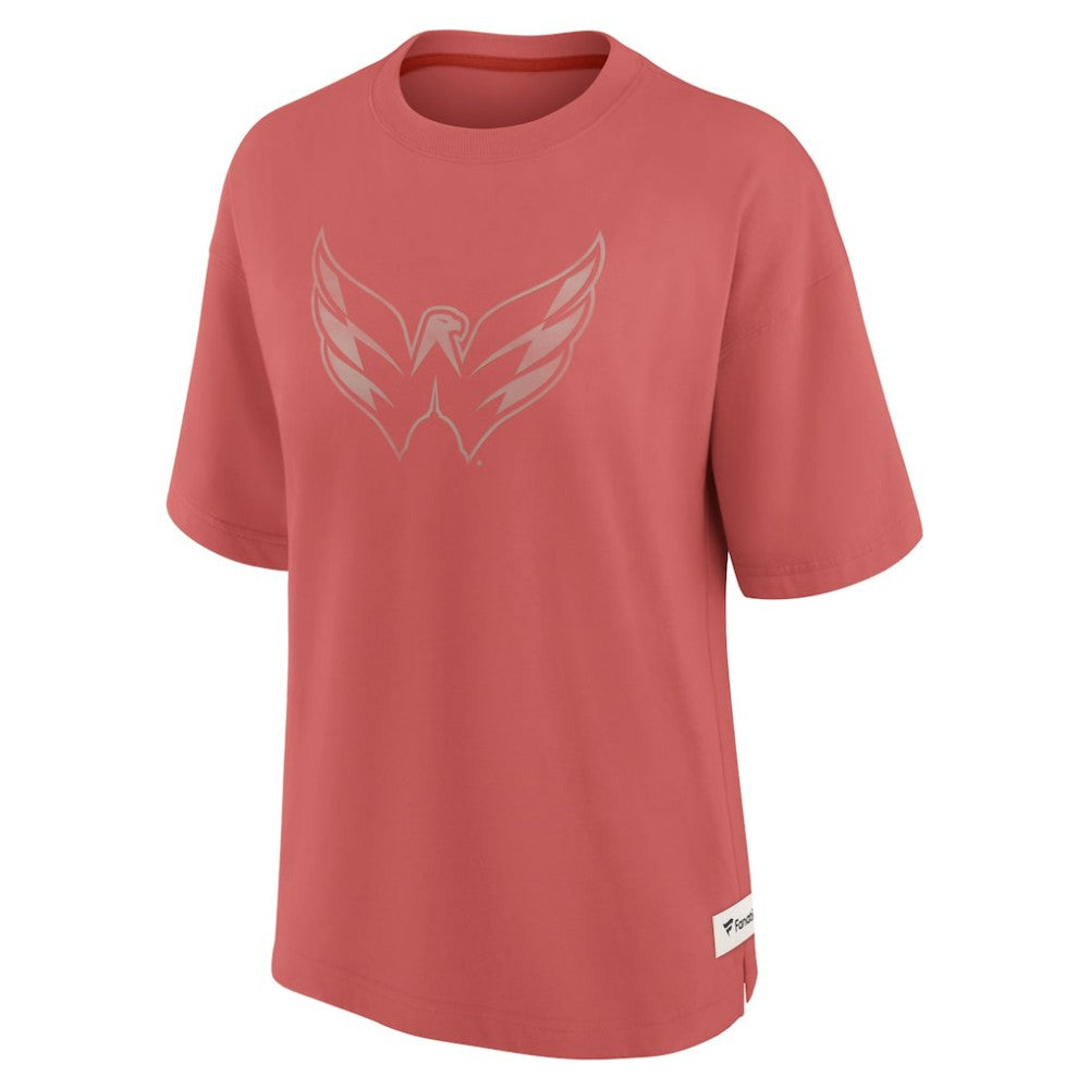 Washington Capitals Fanatics Women's Oversized Elements Raw Edge Future Ground T-Shirt Discount
