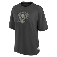 Pittsburgh Penguins Fanatics Women's Oversized Elements Raw Edge Future Ground T-Shirt For Sale