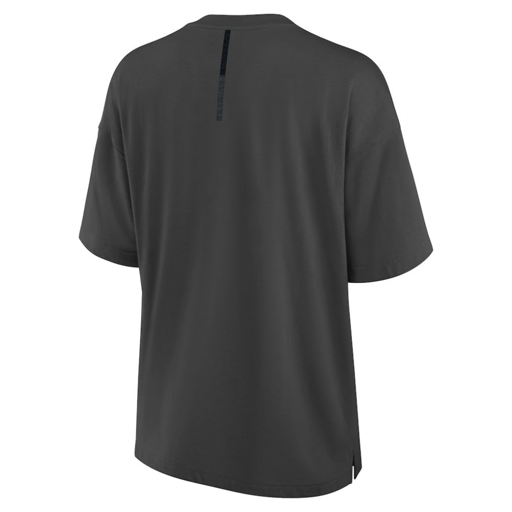 Pittsburgh Penguins Fanatics Women's Oversized Elements Raw Edge Future Ground T-Shirt For Sale