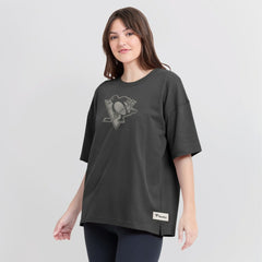 Pittsburgh Penguins Fanatics Women's Oversized Elements Raw Edge Future Ground T-Shirt For Sale