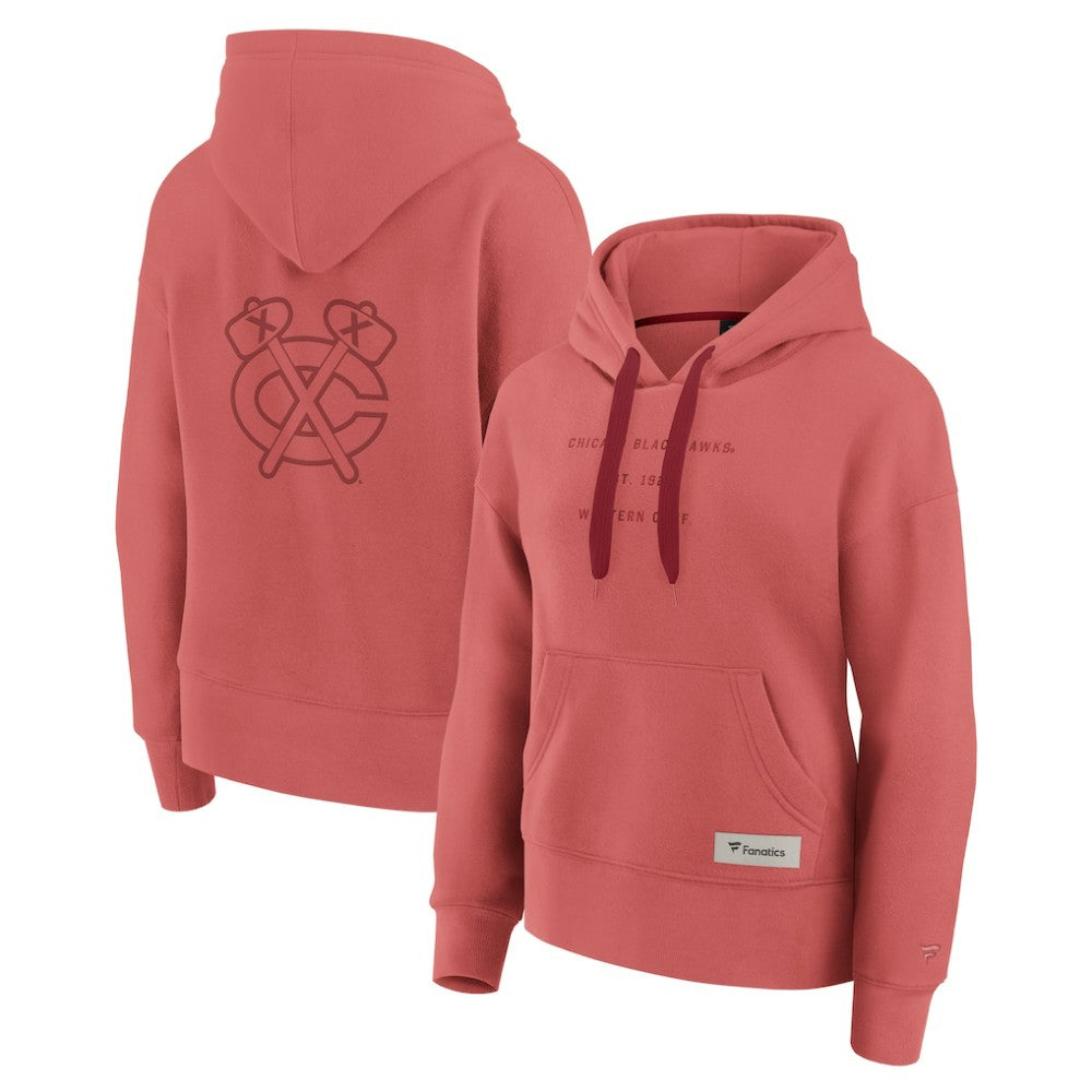 Chicago Blackhawks Fanatics Women's Elements Future Ground Subtle Tonal Pullover Hoodie Outlet