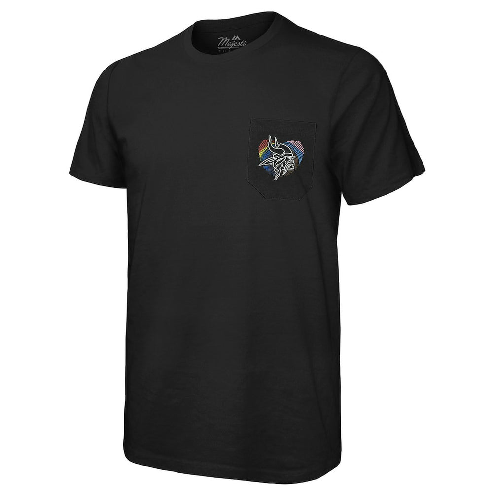 Minnesota Vikings  Majestic Threads Pride Pocket T-Shirt