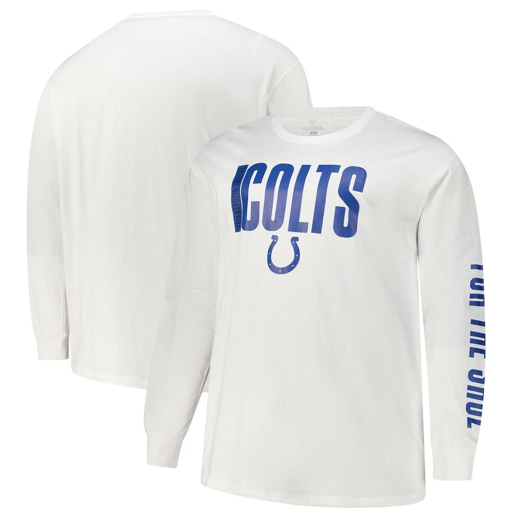 Indianapolis Colts Fanatics Big & Tall Vision Long Sleeve T-Shirt