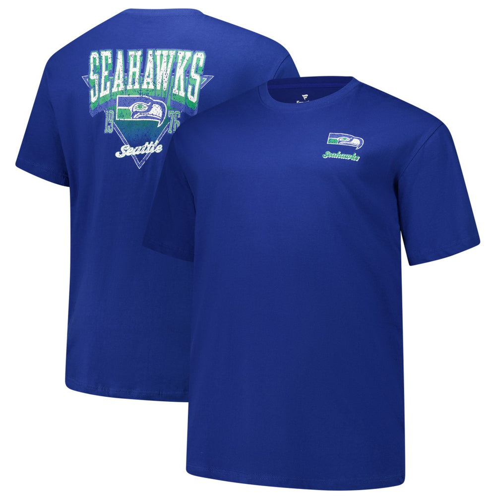 Seattle Seahawks Fanatics Big & Tall Throwback Logo T-Shirt