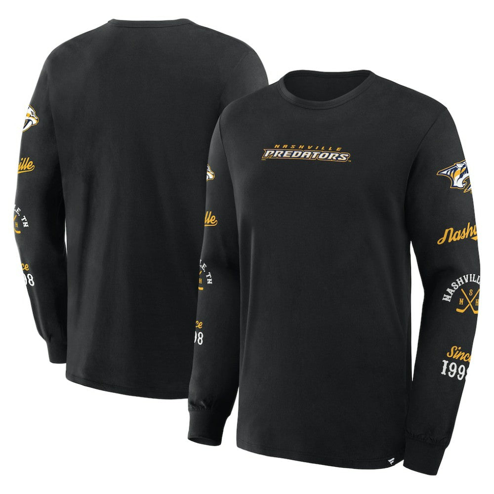 Nashville Predators Fanatics Boxed In Legacy Long Sleeve T-Shirt Sale
