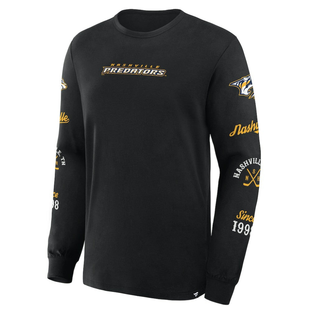 Nashville Predators Fanatics Boxed In Legacy Long Sleeve T-Shirt Sale