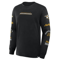 Nashville Predators Fanatics Boxed In Legacy Long Sleeve T-Shirt Sale
