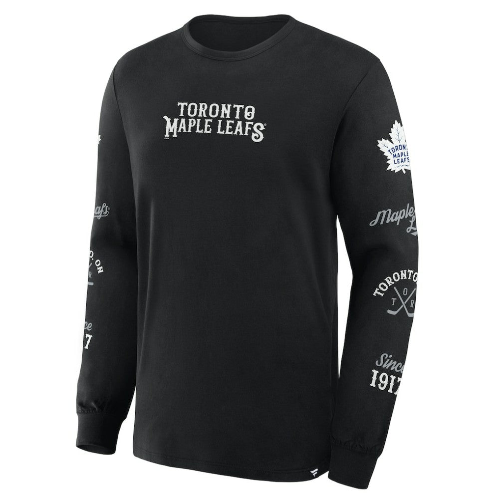 Toronto Maple Leafs Fanatics Boxed In Legacy Long Sleeve T-Shirt Outlet