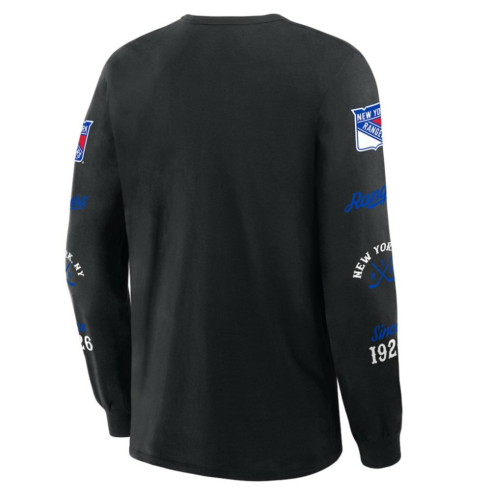 New York Rangers Fanatics Boxed In Legacy Long Sleeve T-Shirt Sale