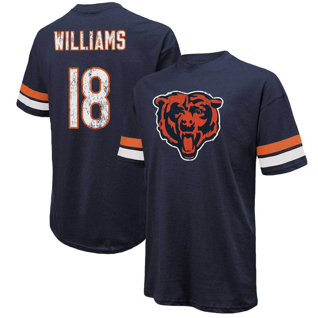Chicago Bears  Caleb Williams  Majestic Threads Name & Number Oversize Fit T-Shirt