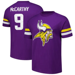 Minnesota Vikings  J.J. McCarthy  Majestic Threads Name & Number Oversized Fit T-Shirt