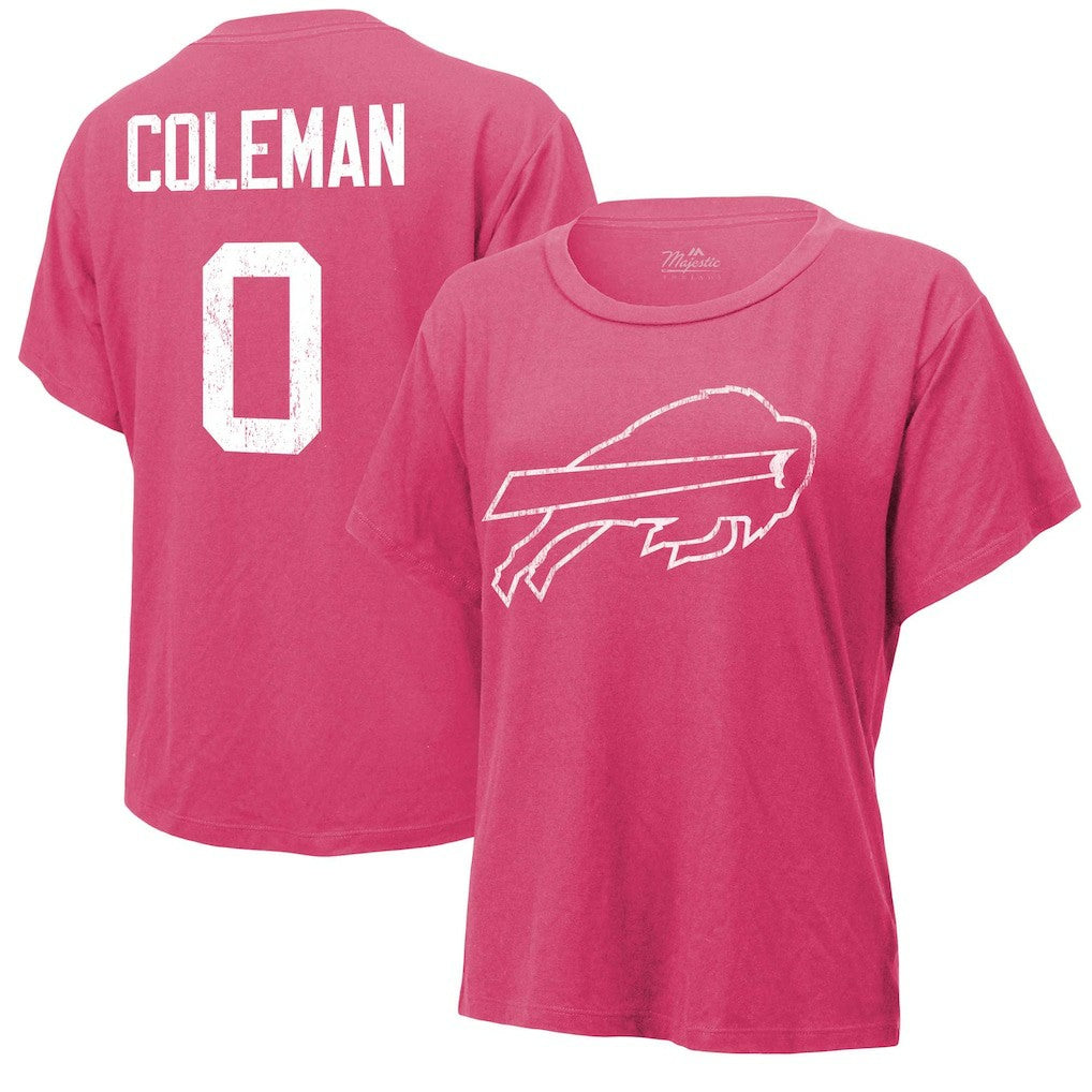 Buffalo Bills  Keon Coleman  Majestic Threads Women's Name & Number T-Shirt