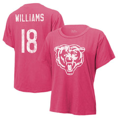 Chicago Bears  Caleb Williams  Majestic Threads Women's Name & Number T-Shirt