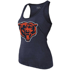 Chicago Bears  Caleb Williams  Majestic Threads Women's Name & Number Tri-Blend Scoop Neck Tank Top