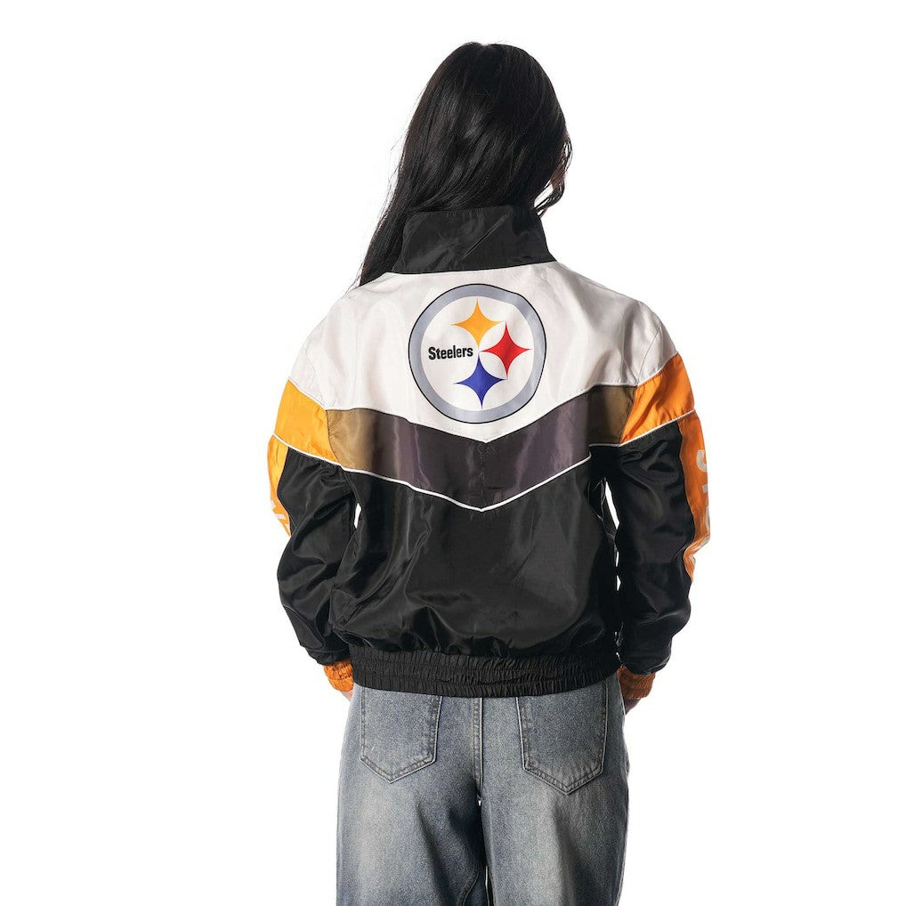 Pittsburgh Steelers  The Wild Collective Women's 1/4 Zip Track Jacket