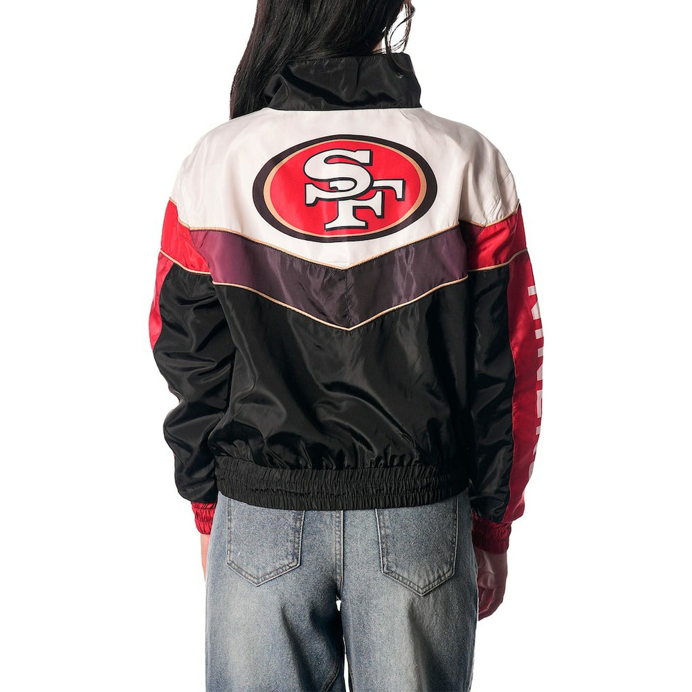 San Francisco 49ers  The Wild Collective Women's 1/4 Zip Track Jacket