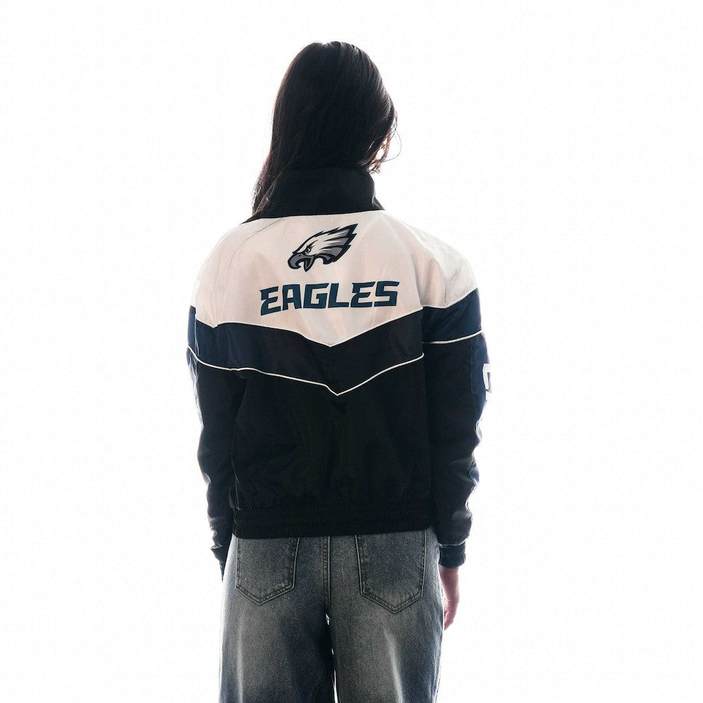 Philadelphia Eagles  The Wild Collective Women's 1/4 Zip Track Jacket