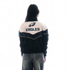 Philadelphia Eagles  The Wild Collective Women's 1/4 Zip Track Jacket