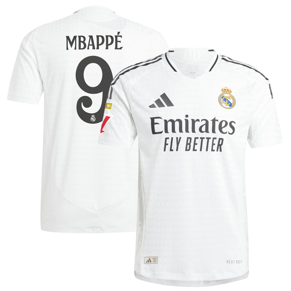Kylian Mbappé Real Madrid 2024/25 Home Player Jersey White - Adidas