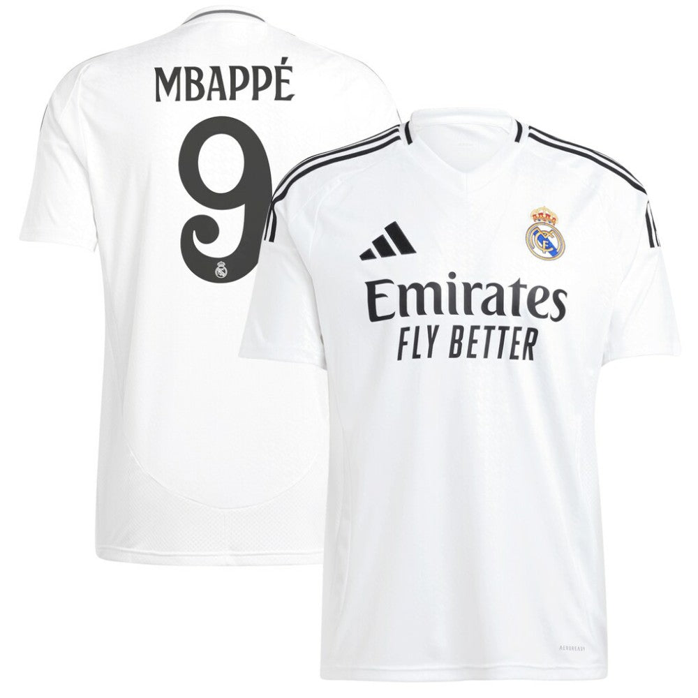 Kylian Mbappé Real Madrid 2024/25 Home Replica Player Jersey White - Adidas