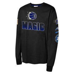 Orlando Magic Youth Hardwood Classics All Over Long Sleeve T-Shirt New