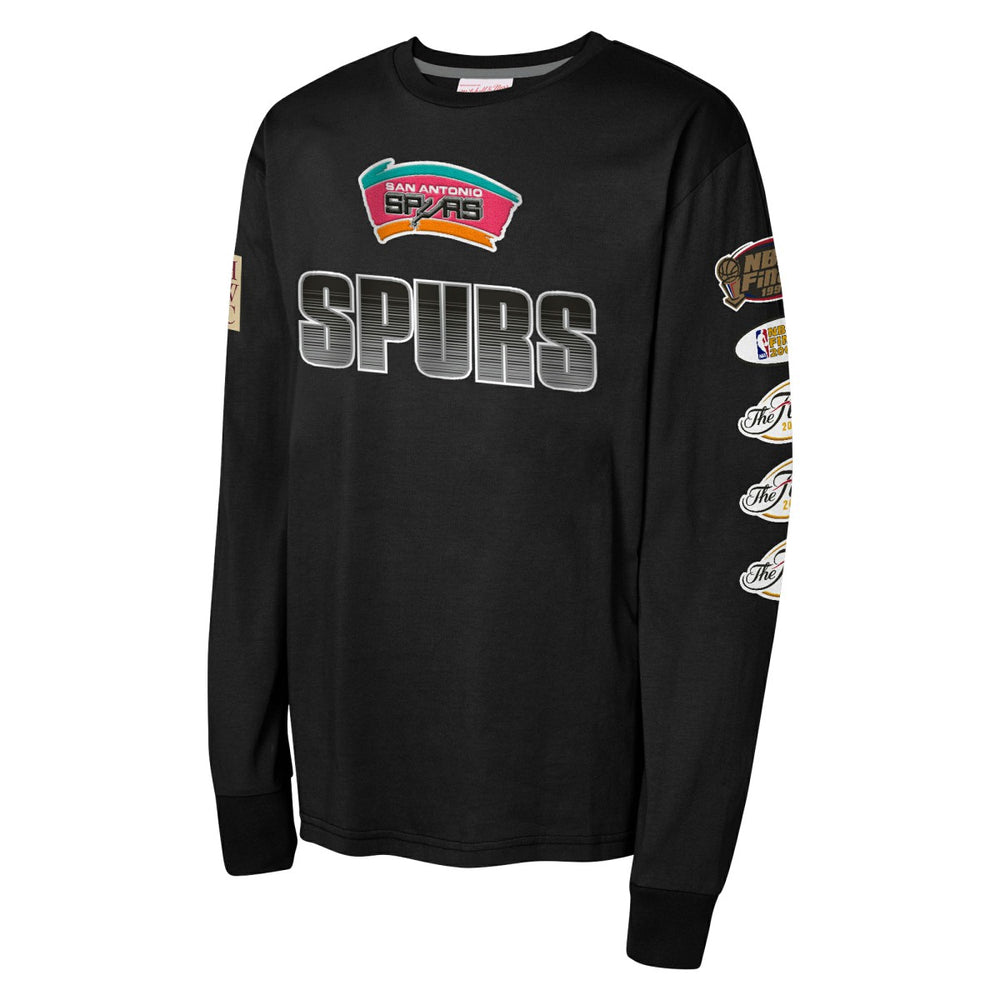 San Antonio Spurs Youth Hardwood Classics All Over Long Sleeve T-Shirt Discount