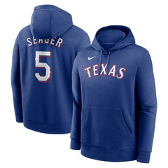 Corey Seager Texas Rangers Nike Player Name & Number Club Fleece Pullover Hoodie | MLB US
