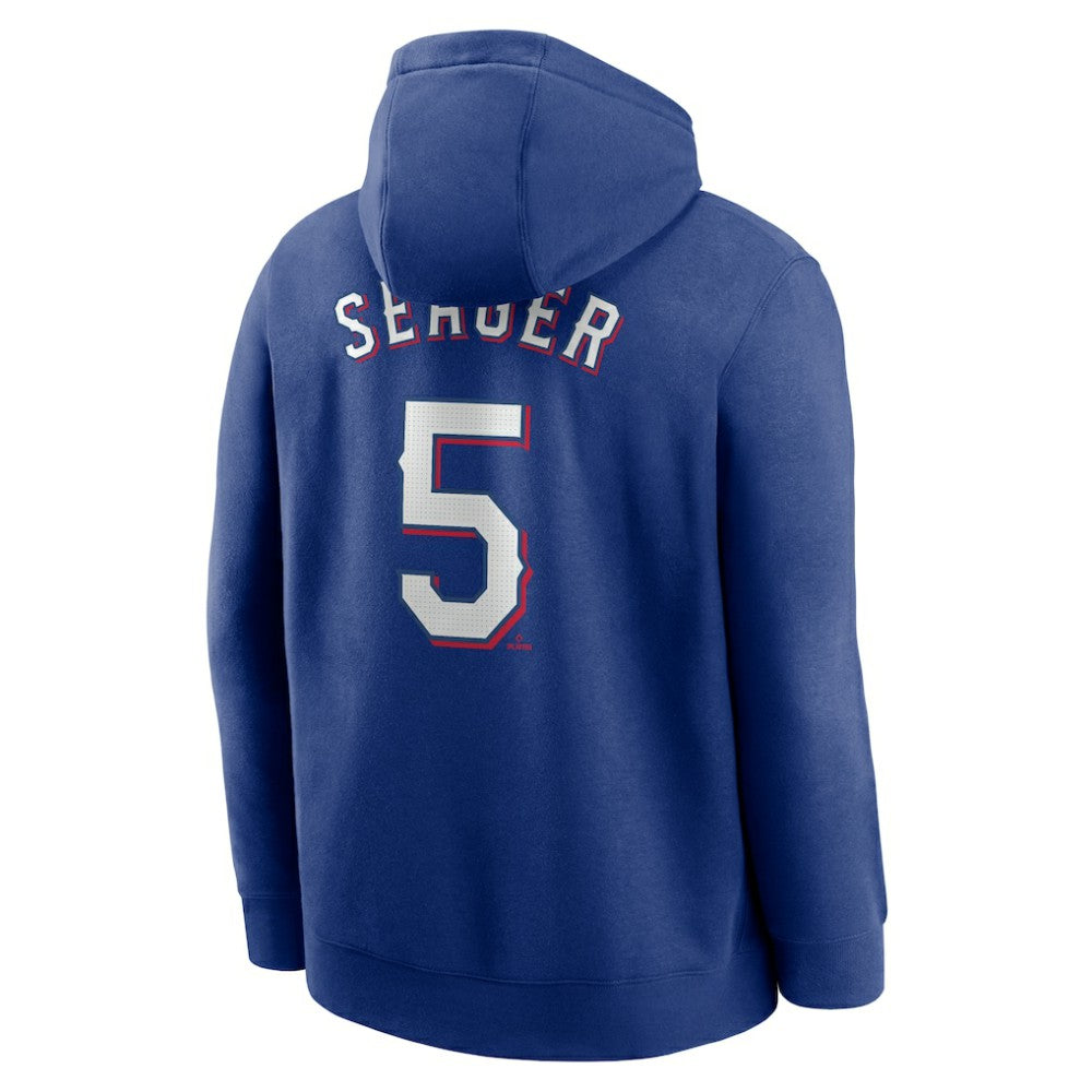 Corey Seager Texas Rangers Nike Player Name & Number Club Fleece Pullover Hoodie | MLB US