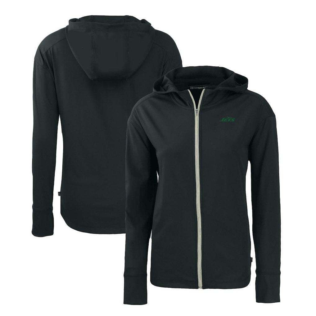 New York Jets  Cutter & Buck Women's Primary Logo Daybreak Eco Recycled Full-Zip Hoodie Jacket