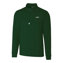 New York Jets  Cutter & Buck Primary Logo Traverse Stretch Quarter-Zip Top