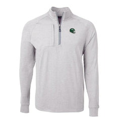 New York Jets  Cutter & Buck Helmet Adapt Eco Knit Quarter-Zip Top