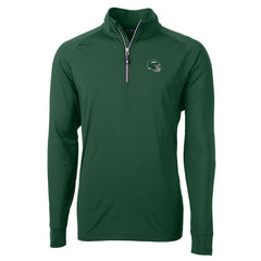 New York Jets  Cutter & Buck Helmet Adapt Eco Knit Stretch Recycled Quarter-Zip Top